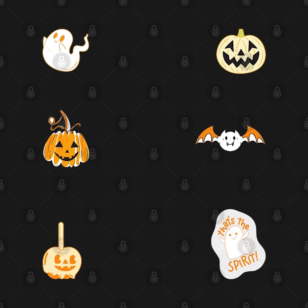 Halloween Design Sticker Pack by AishwaryaMathur