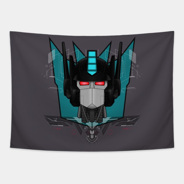 Nemesis Prime Bust Tapestry by RongWay