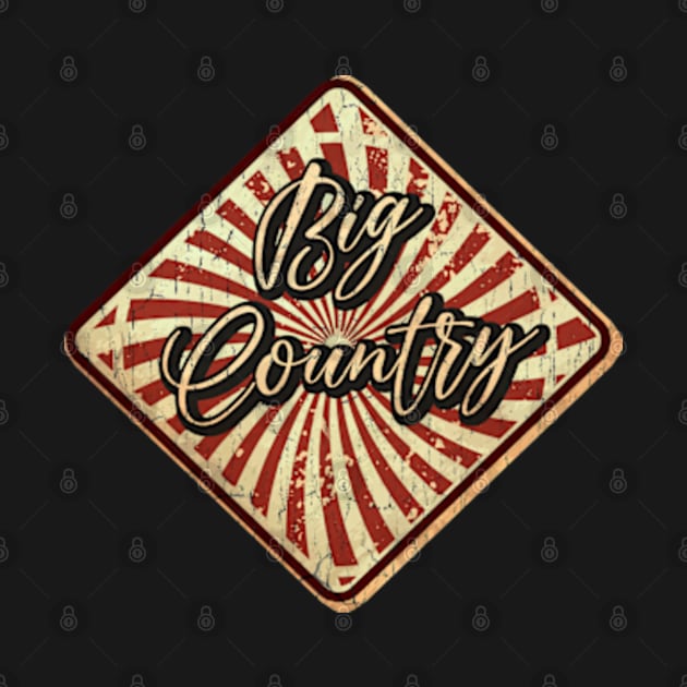 Big Country vintage design on top by agusantypo