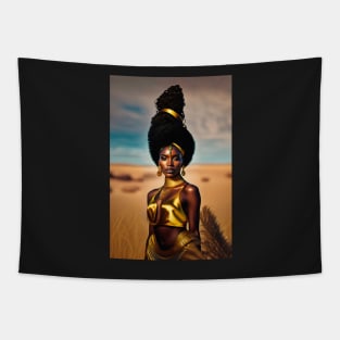 Golden tribal queen 1 Tapestry