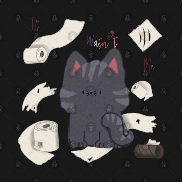 Kawaii Cat: It wasn't me by KooKooPerd