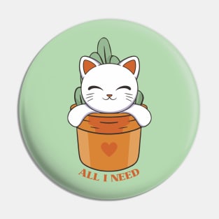 All I Need Is Cats and Plants Pin