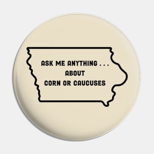 Iowa Caucus Funny Election 2024 Politics Pin