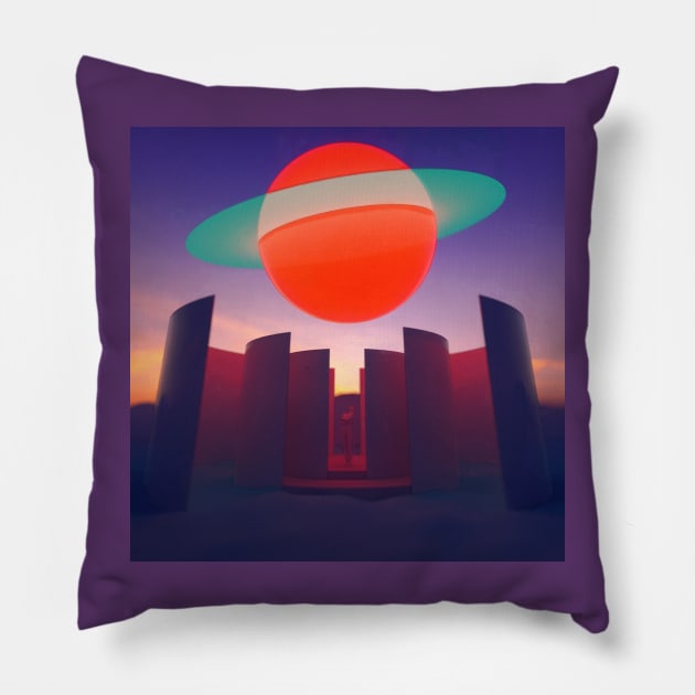 Saturn Pillow by Metricastudio