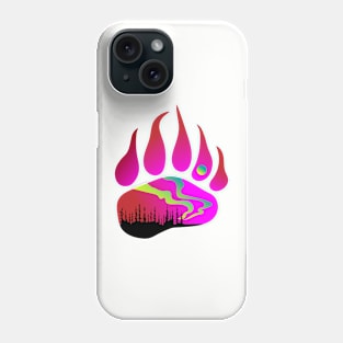 Northern Lights Bear Indigenous WAWEZHI CANADA Phone Case