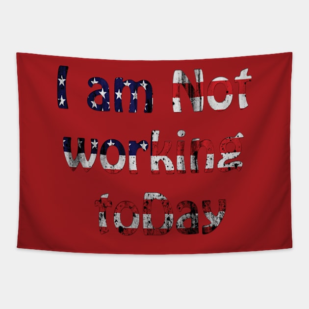 i am not working today Tapestry by Morox00