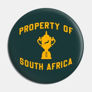 Springboks South Africa Rugby Champions Pin