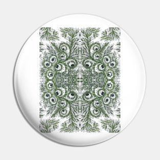 Beautiful green leaves free hand drawing pattern Pin