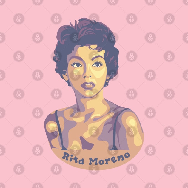 Rita Moreno Portrait by Slightly Unhinged