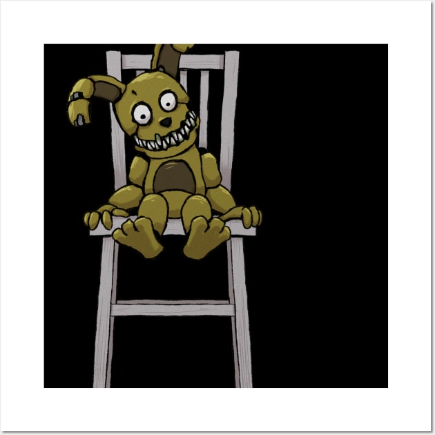 Five Nights at Freddys 4 - Nightmare Fredbear - Pixel art Poster