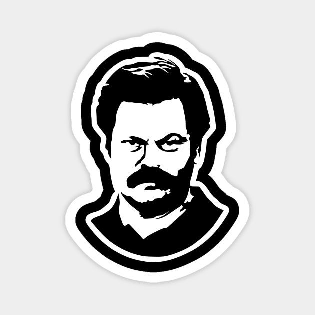 Ron Swanson Magnet by Swanson and Schrute