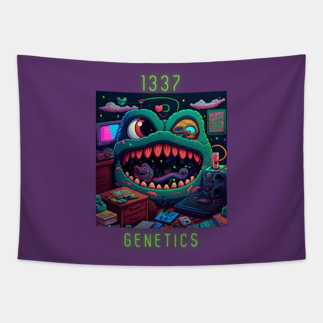 1337 Monster Tapestry by 1337 Genetics