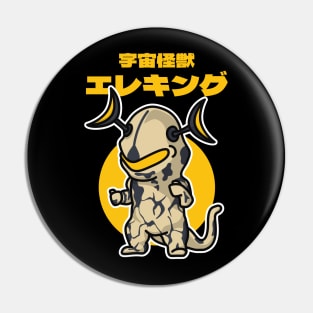 Space Kaiju Eleking Chibi Style Kawaii Pin