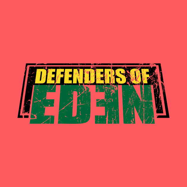 Defenders of Eden logo Distressed by Ideasfrommars