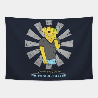 Mr Peanutbutter Retro Japanese BoJack Horseman Tapestry