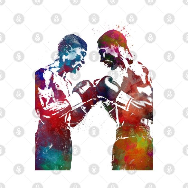 Boxing sport art #boxing by JBJart