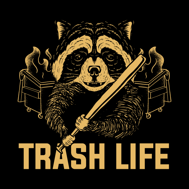 Raccoon Trash Life by Cosmo Gazoo