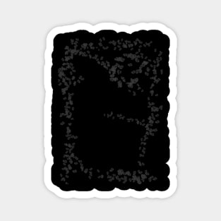 Black and white smoke Magnet