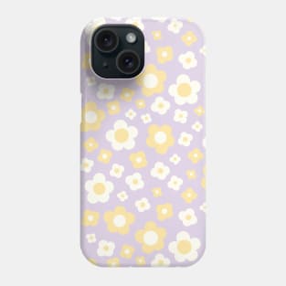 Groovy retro y2k 2000s big pastel flower power 1960s 60s 70s danish aesthetics coconut girl ditsy daisies Phone Case