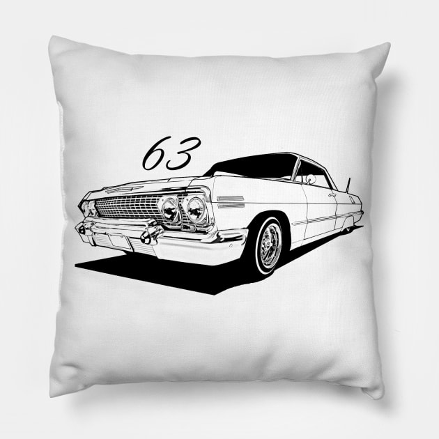 63 Impala Pillow by ThornyroseShop