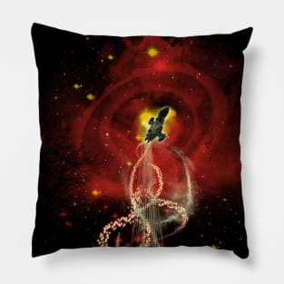 dance with fireflies red version Pillow