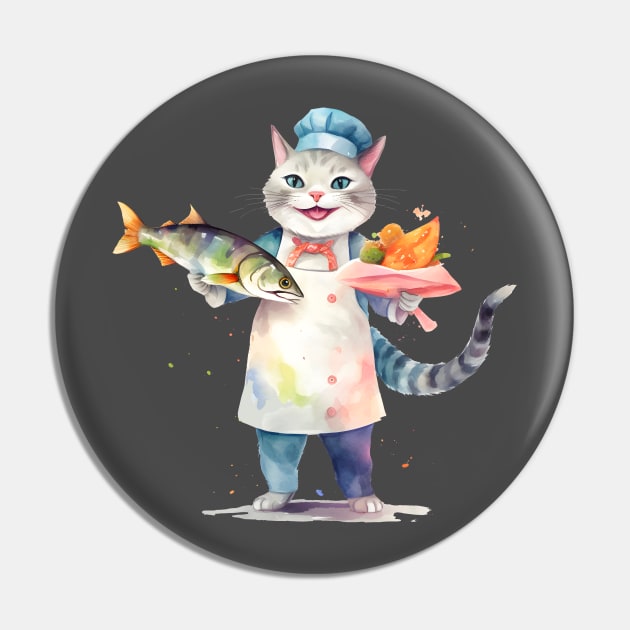 Meowster Chef Pin by hazeljane