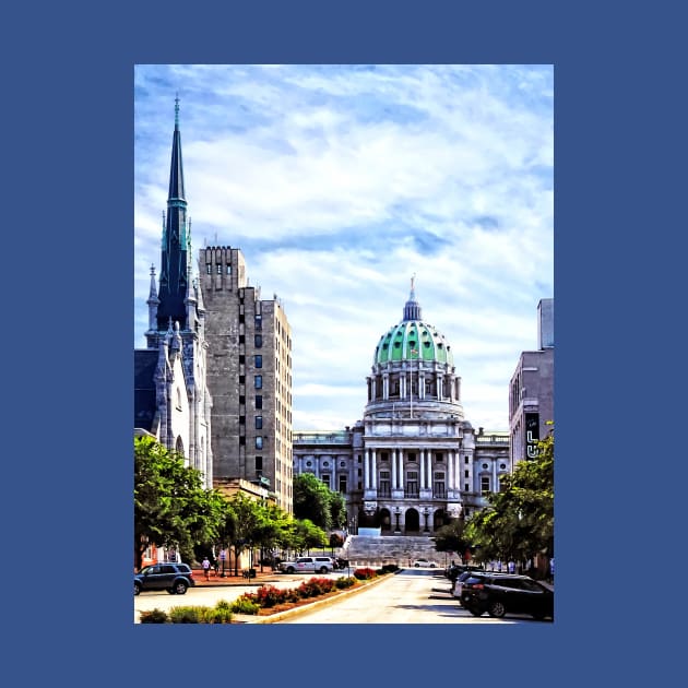 Harrisburg PA - Capitol Building Seen from State Street by SusanSavad