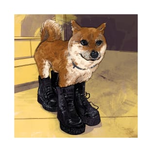 Shiba Boots T-Shirt