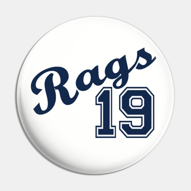 Rags 19 Design Pin by Bleeding Yankee Blue