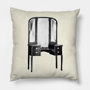 The dressing table retro Pillow