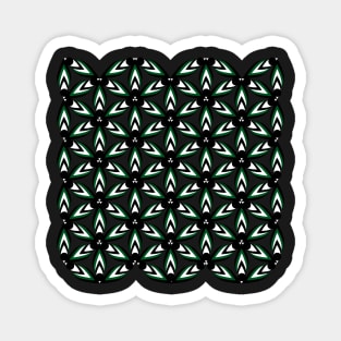 Abstract pattern in dark green Magnet