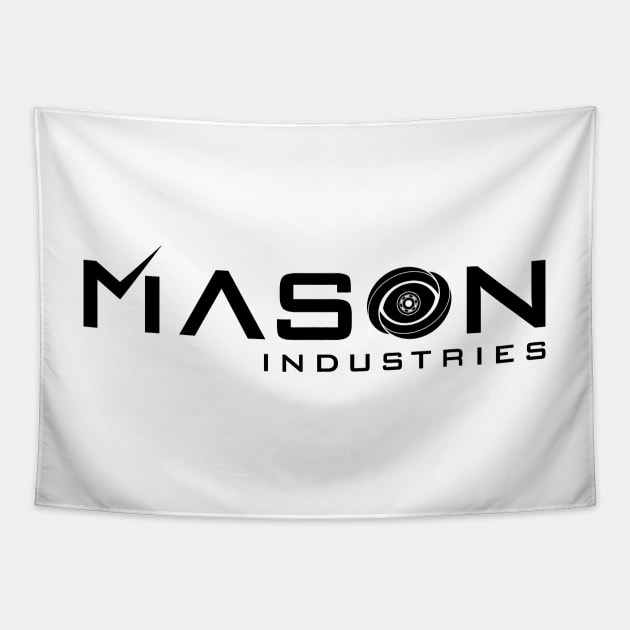 Timeless - Mason Industries Re-Imagined Logo Tapestry by BadCatDesigns