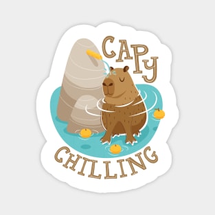 Capy Chilling Magnet