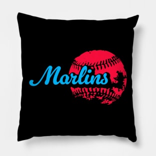 Marlins Baseball Pillow