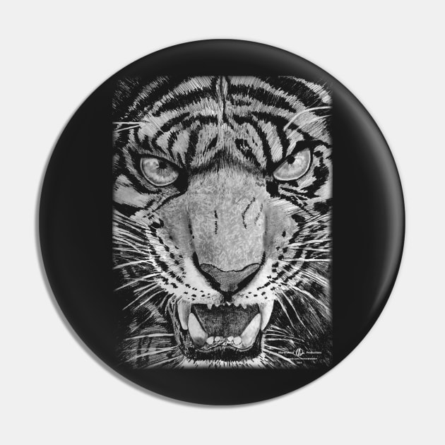 Fierce Tiger Pin by MartinWard