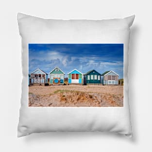 Hengistbury Head Beach Huts Bournemouth Dorset Pillow