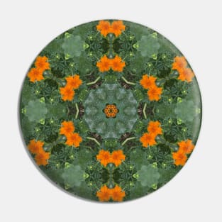 Orange Marigold Pattern Pin