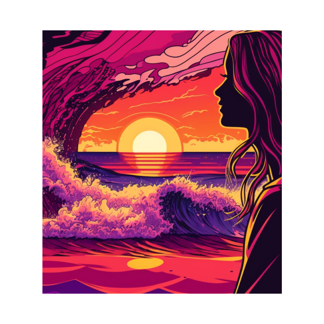 Surfer Girl Sunrise by HuseLax Store 