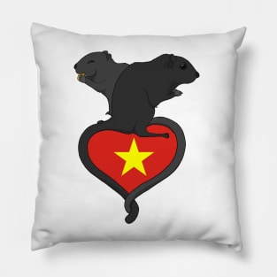 Gerbil Vietnam (dark) Pillow