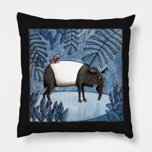 Welcome To The Jungle - Tapir - Schabrackentapir Pillow