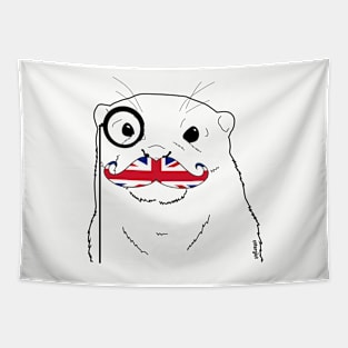 Mustache Flag UK Tapestry