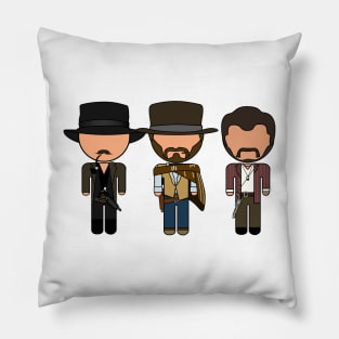 The Good the Bad and the Blocky - "Vector Eds" Pillow