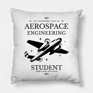 Aerospace Engineering  - White Version - Engineers Pillow