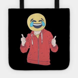 Tears of Joy Emoticon - Happy Crying - Uplifting Tote