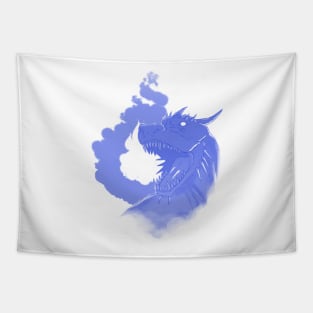 Dragon and Flame-Blue Version Tapestry