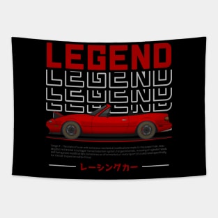 Tuner Red NA Miata Roadster JDM Tapestry