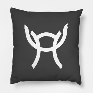 Pisces and Taurus Double Zodiac Horoscope Signs (White) Pillow