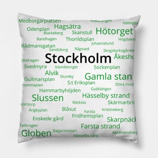 Stockholm Gröna Linjen Pillow