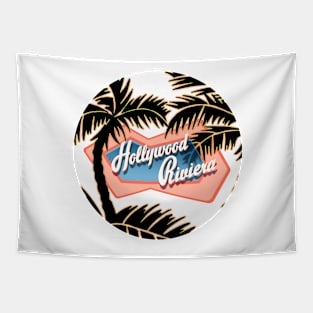 Hollywood Riviera (Circle) Tapestry