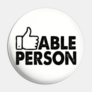 Likeable Person Pin